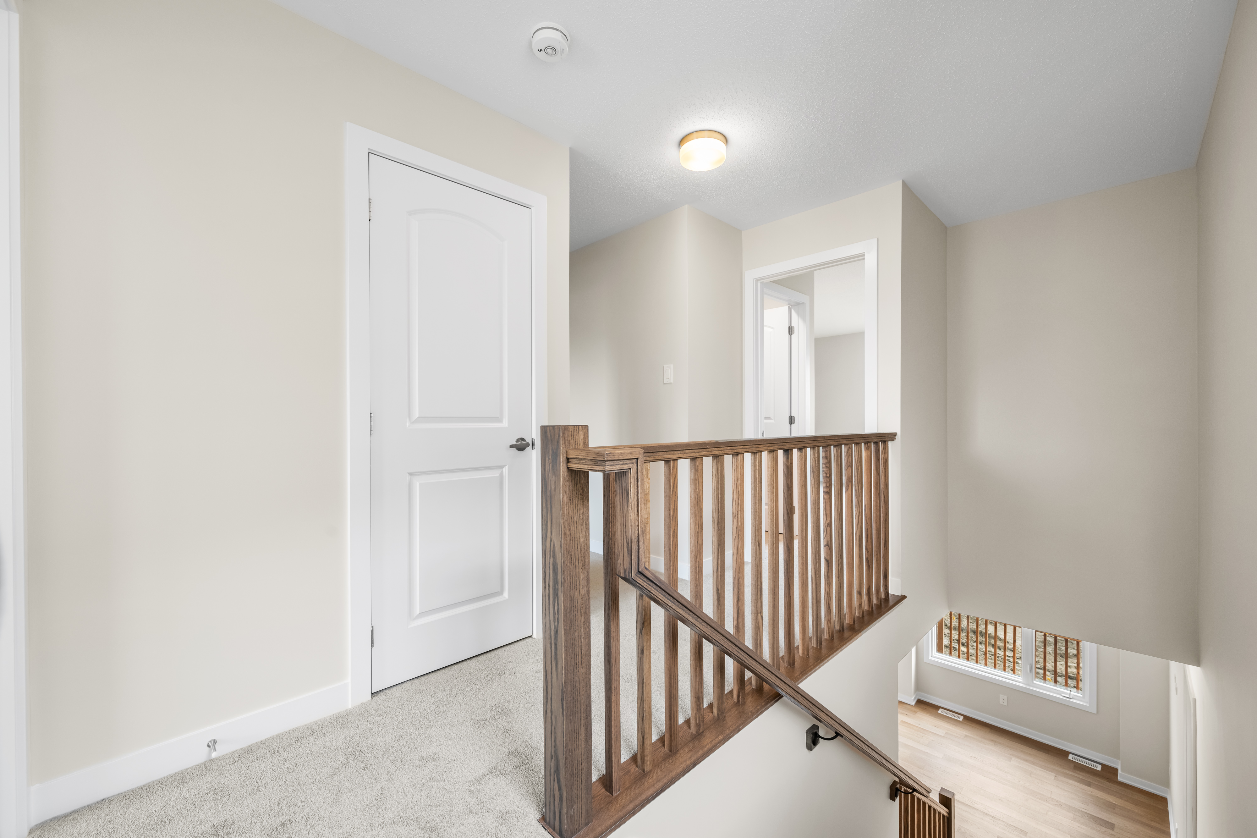 Upper hallway in Plan 1E