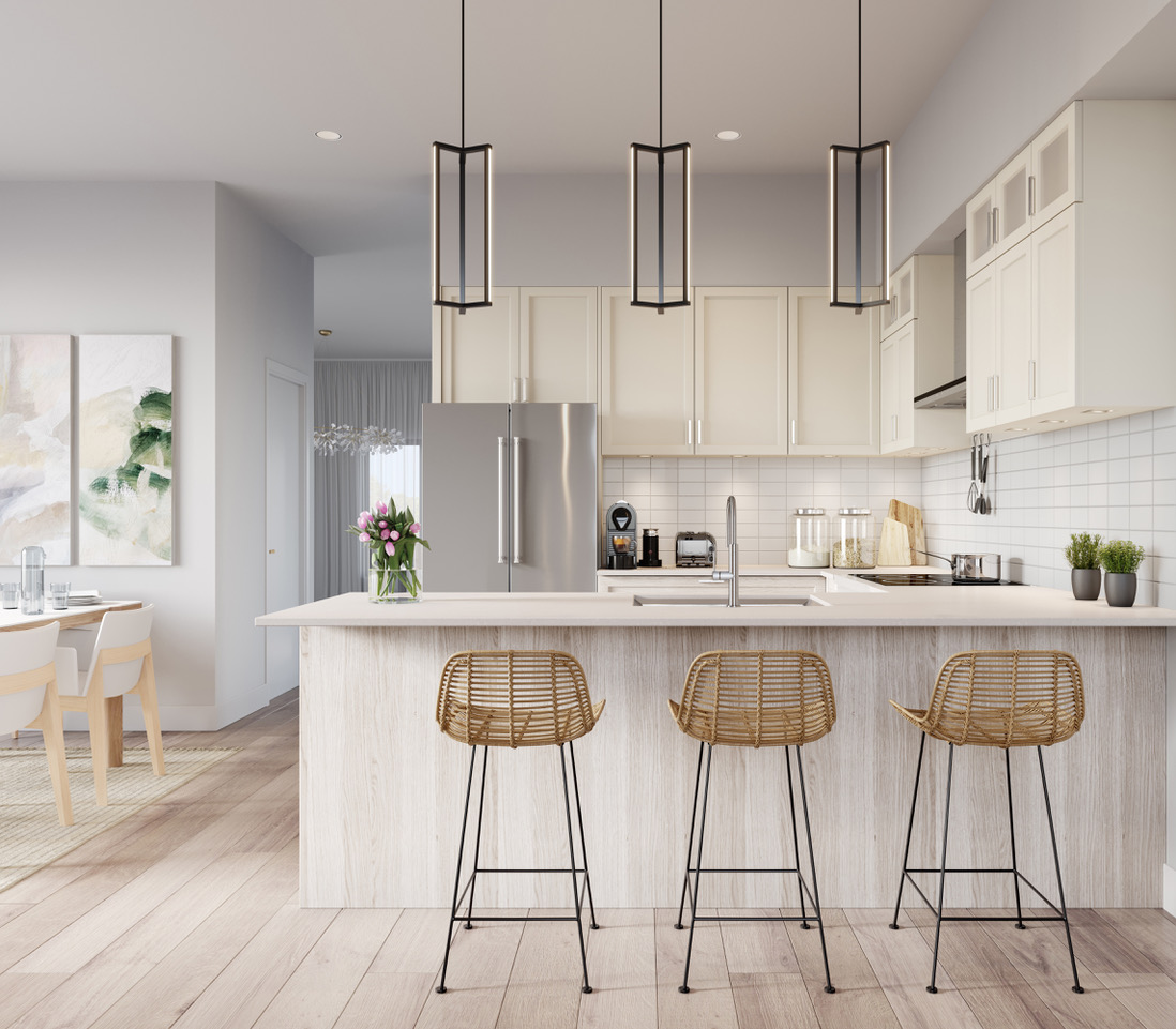 Artist's concept interior rendering at Ivylea