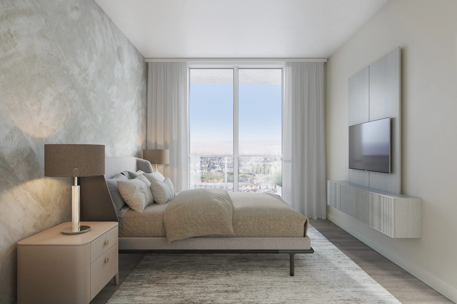 Private suite balcony at Sienna with elevated views over Milton parkland