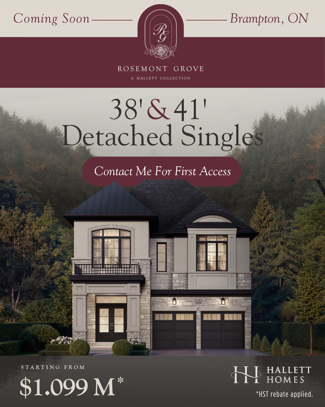 Rosemont Grove detached single feature exterior