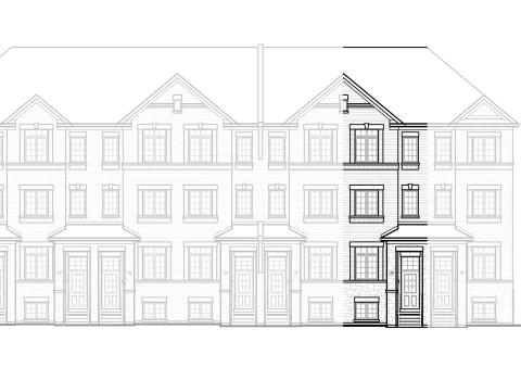 Siena 1 townhome, Elevation 1