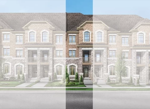 Siena 1 townhome, Elevation 2