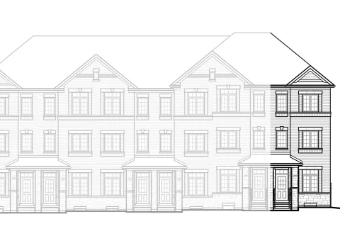 Siena 2E end townhome, Elevation 1