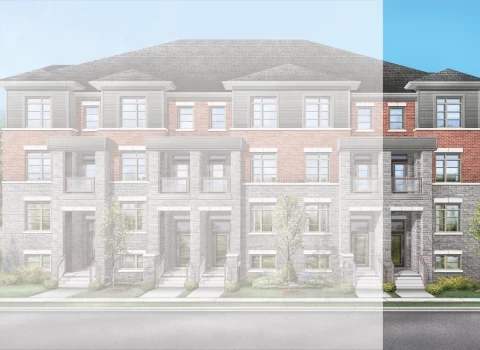 Siena 2E end townhome, Elevation 3