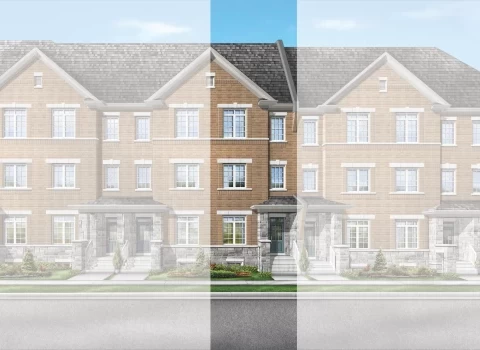 Siena 3 townhome, Elevation 1