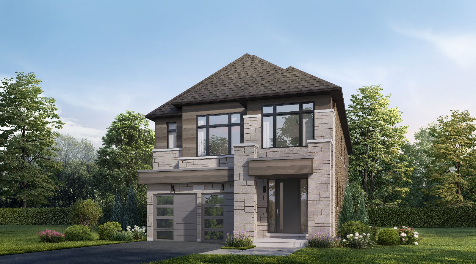 The Cedar contemporary elevation