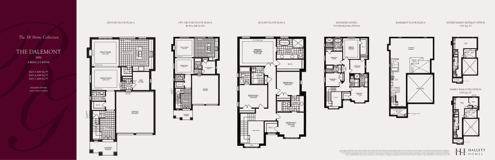 The Dalemont floor plan, 38' collection