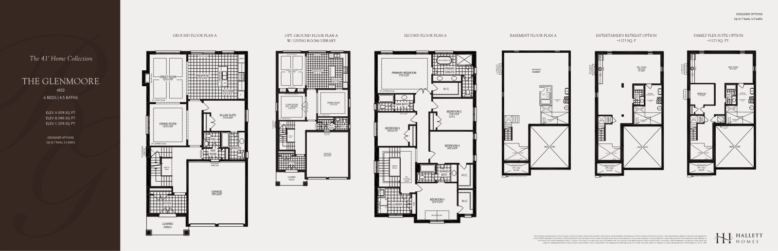 The Glenmoore floor plan, 41' collection