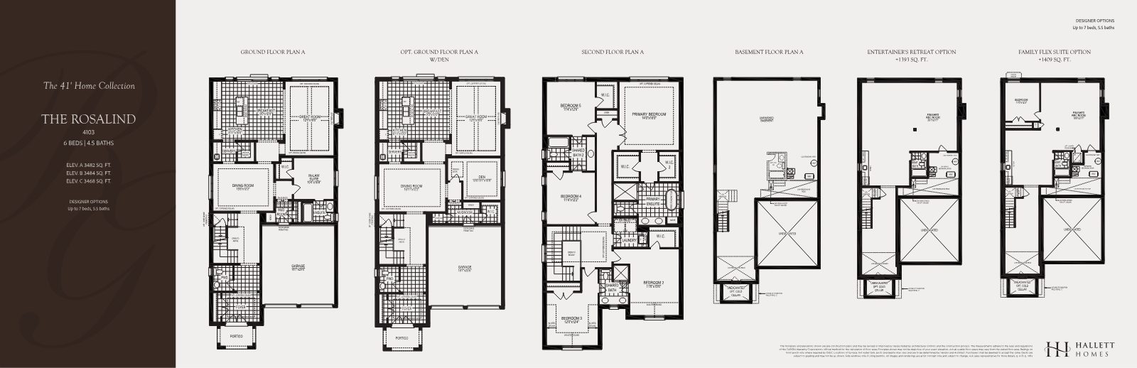 The Rosalind floor plan, 41' collection