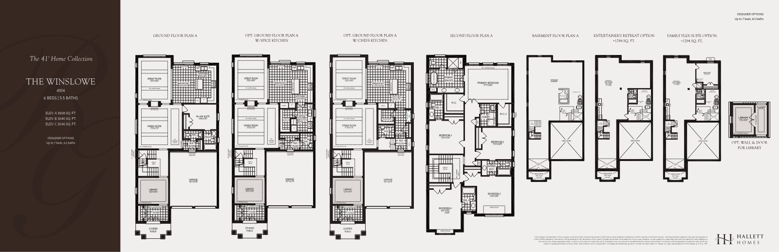 The Winslowe floor plan, 41' collection