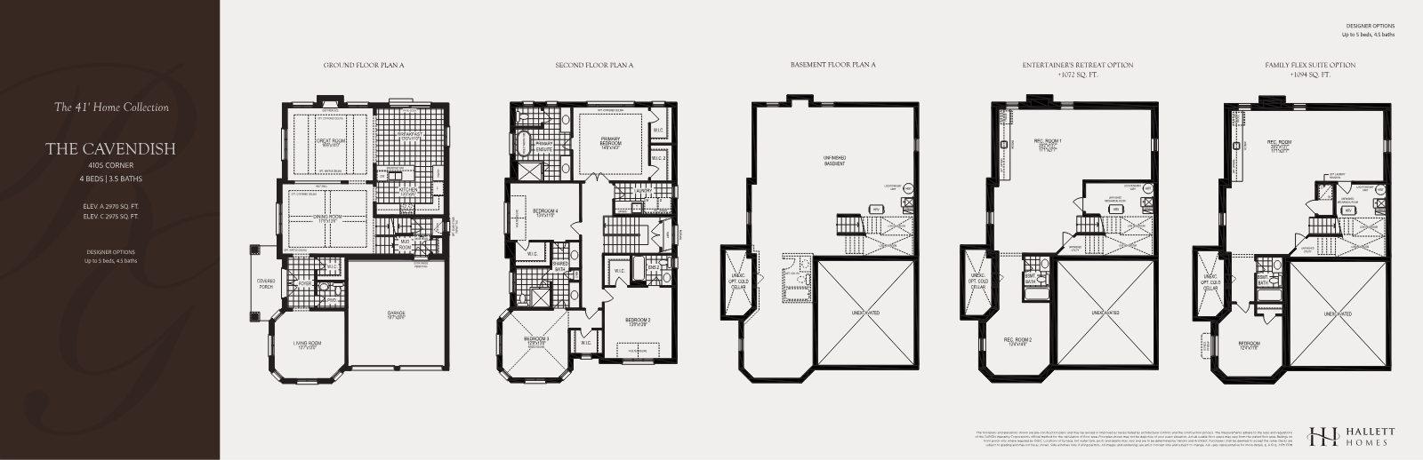 The Cavendish floor plan, 41' collection