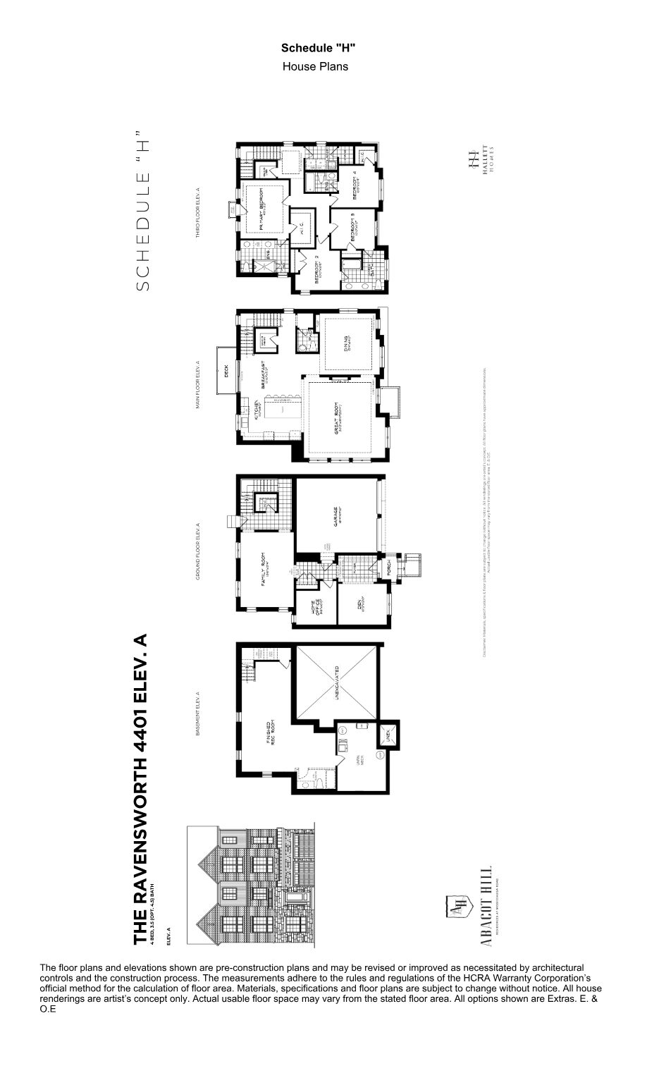 Ravenworth A, 44' collection floor plan