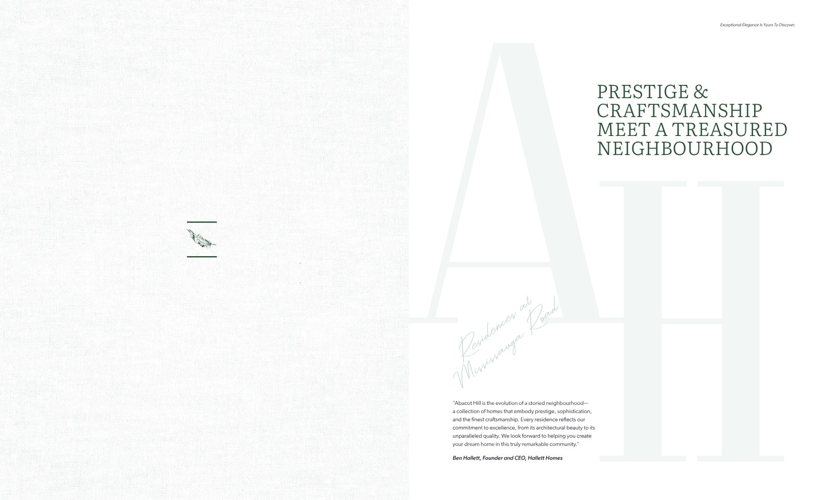 Abacot Hill brochure — Prestige and craftsmanship meet a treasured neighbourhood