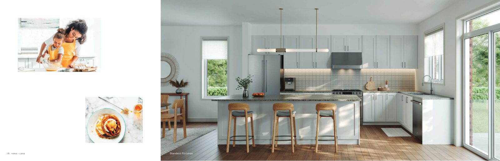 Standard kitchen finishes at Park and Lake