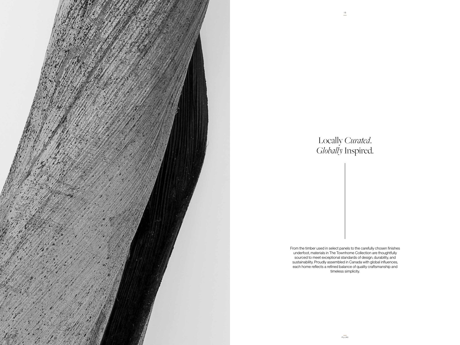 Interior architecture detail — natural wood millwork and finishes