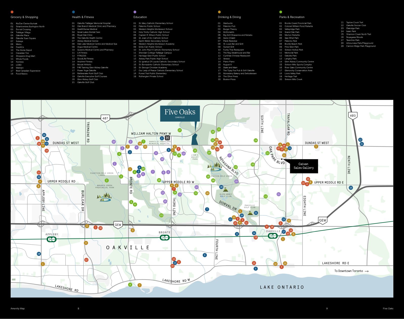 Five Oaks townhomes brochure page 5