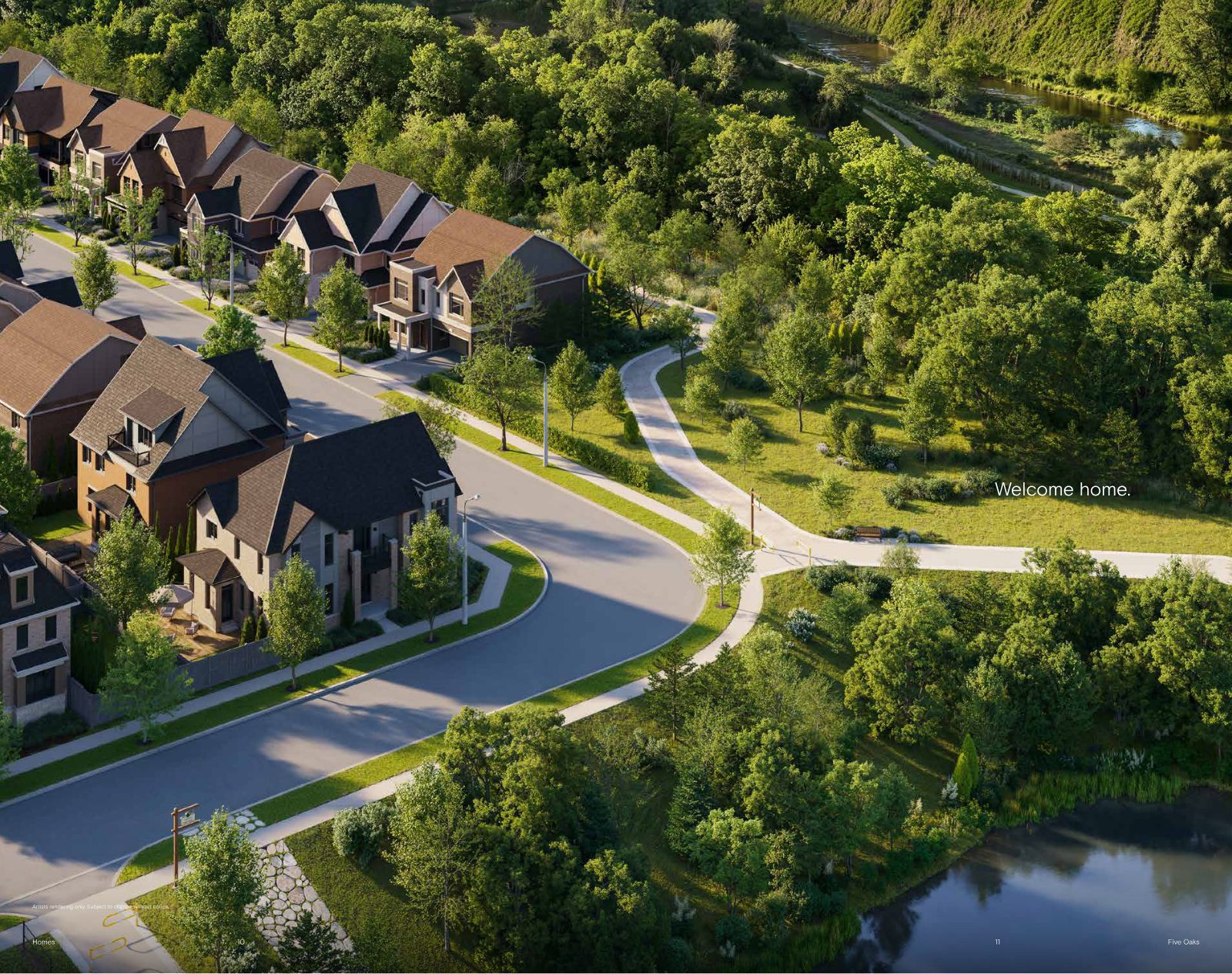 Five Oaks townhomes brochure — page 6