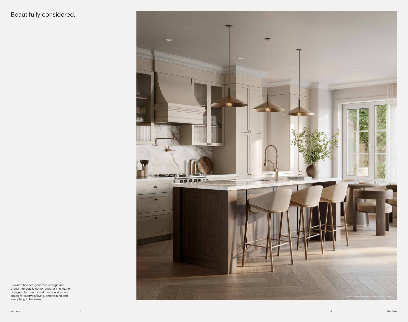 Five Oaks townhomes brochure page 7