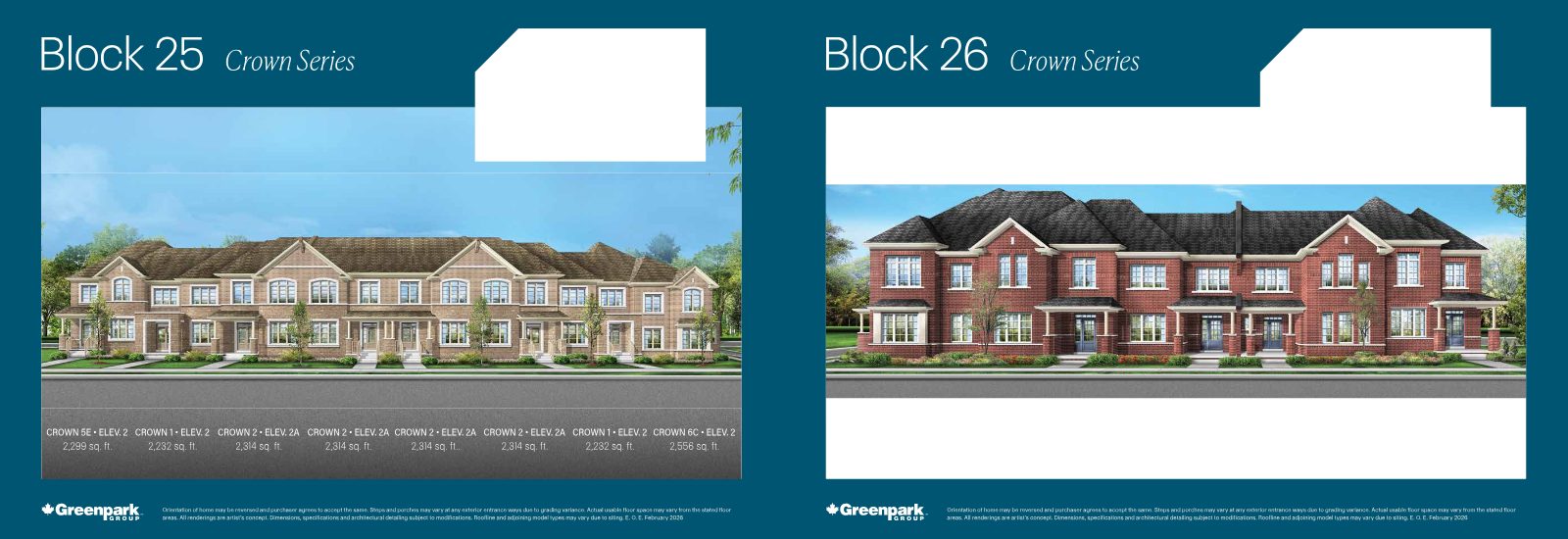 Unionglen townhome floor plan, page 2