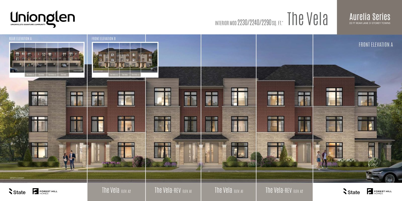 Unionglen townhome floor plan, page 3