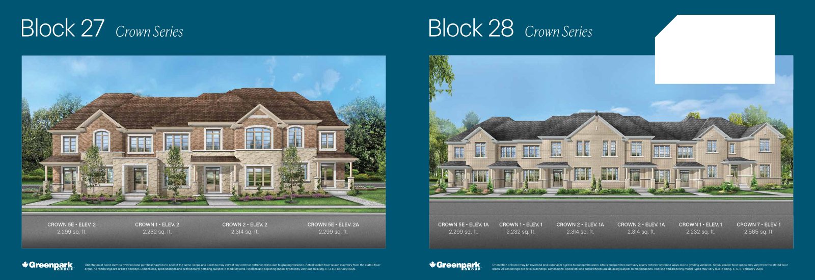 Unionglen townhome floor plan, page 3