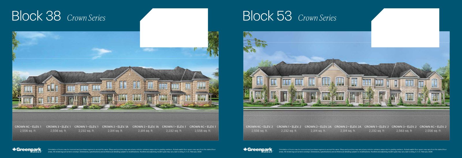 Unionglen townhome floor plan, page 4