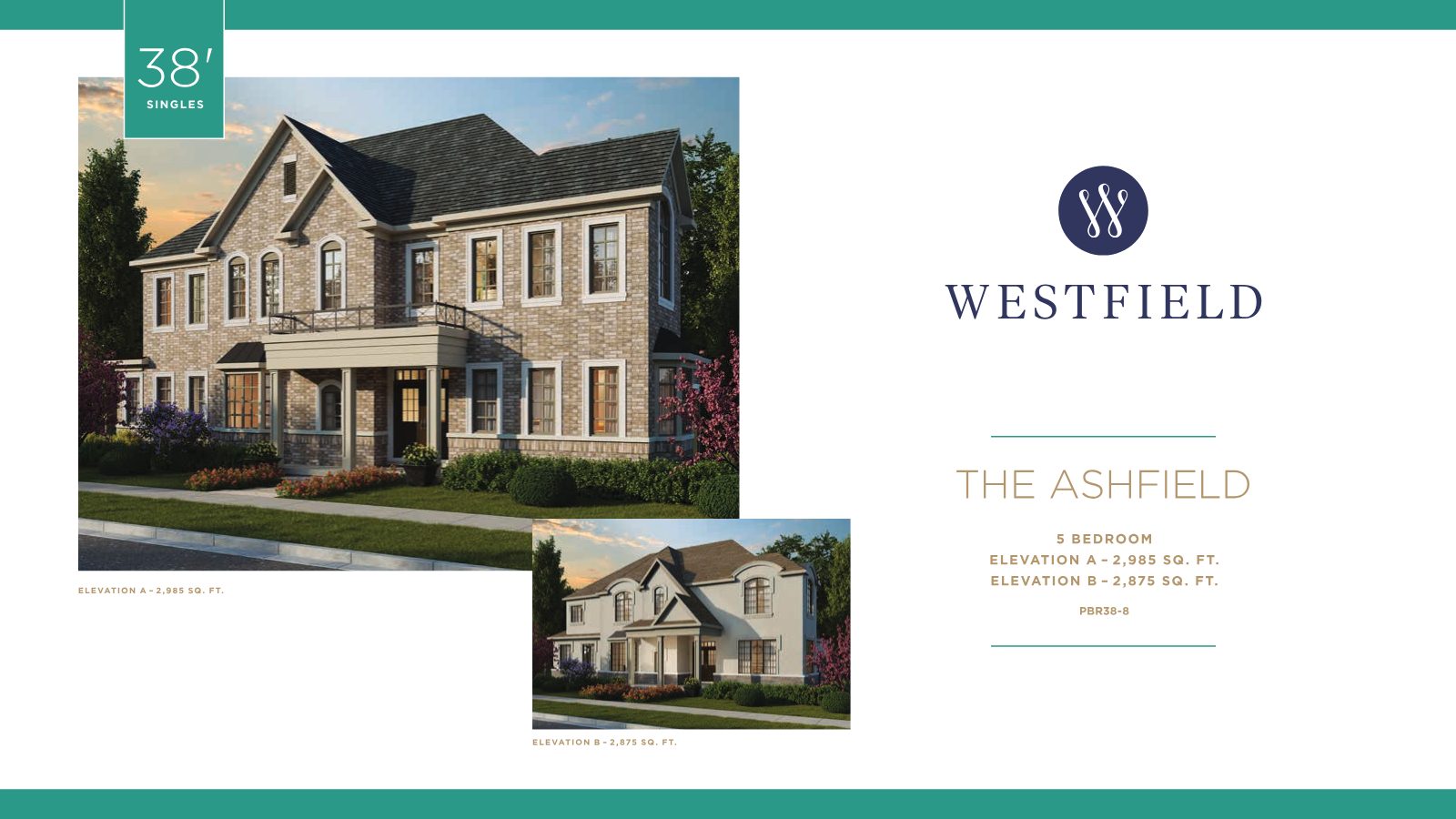 The Ashfield 38' single-detached home
