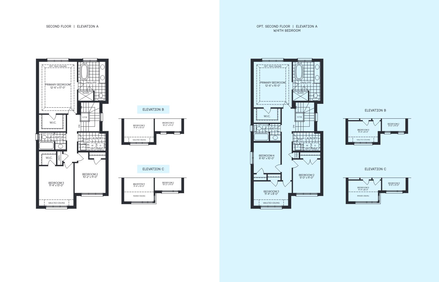 Channel 30-4 second floor plan, 30 foot detached collection