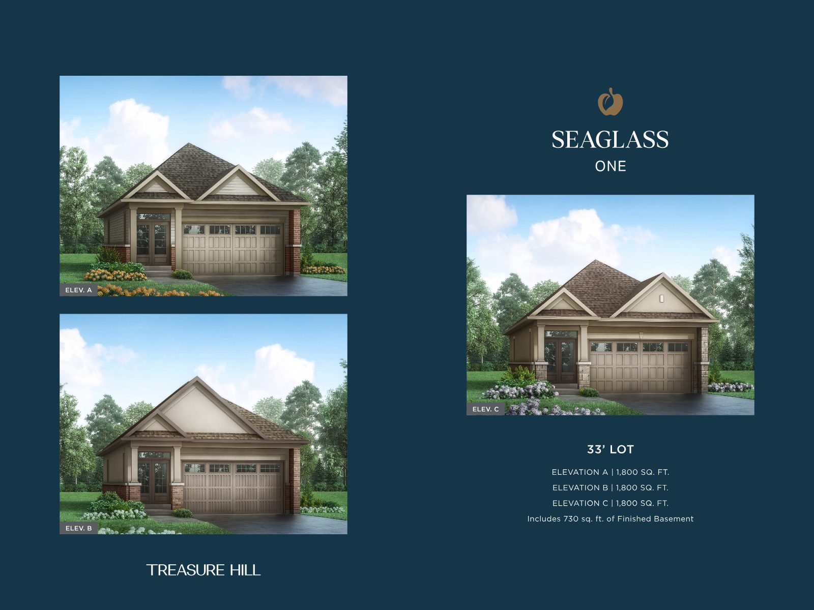 Seaglass 33-foot single family floor plan