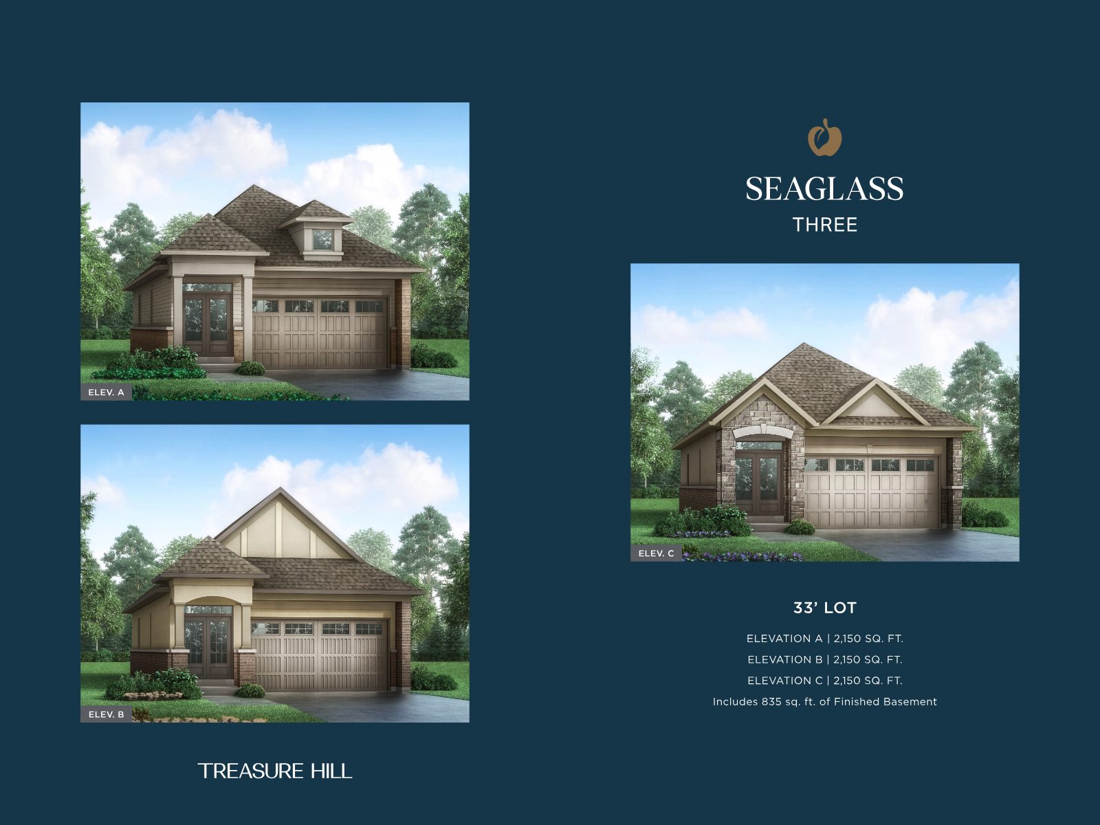 Seaglass single family upper level floor plan