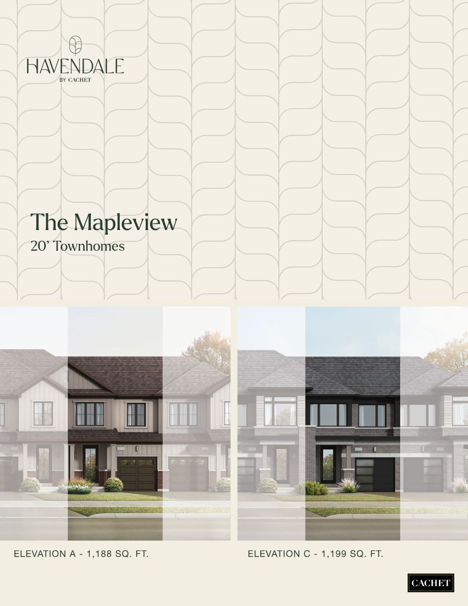 Havendale 20-foot townhome design