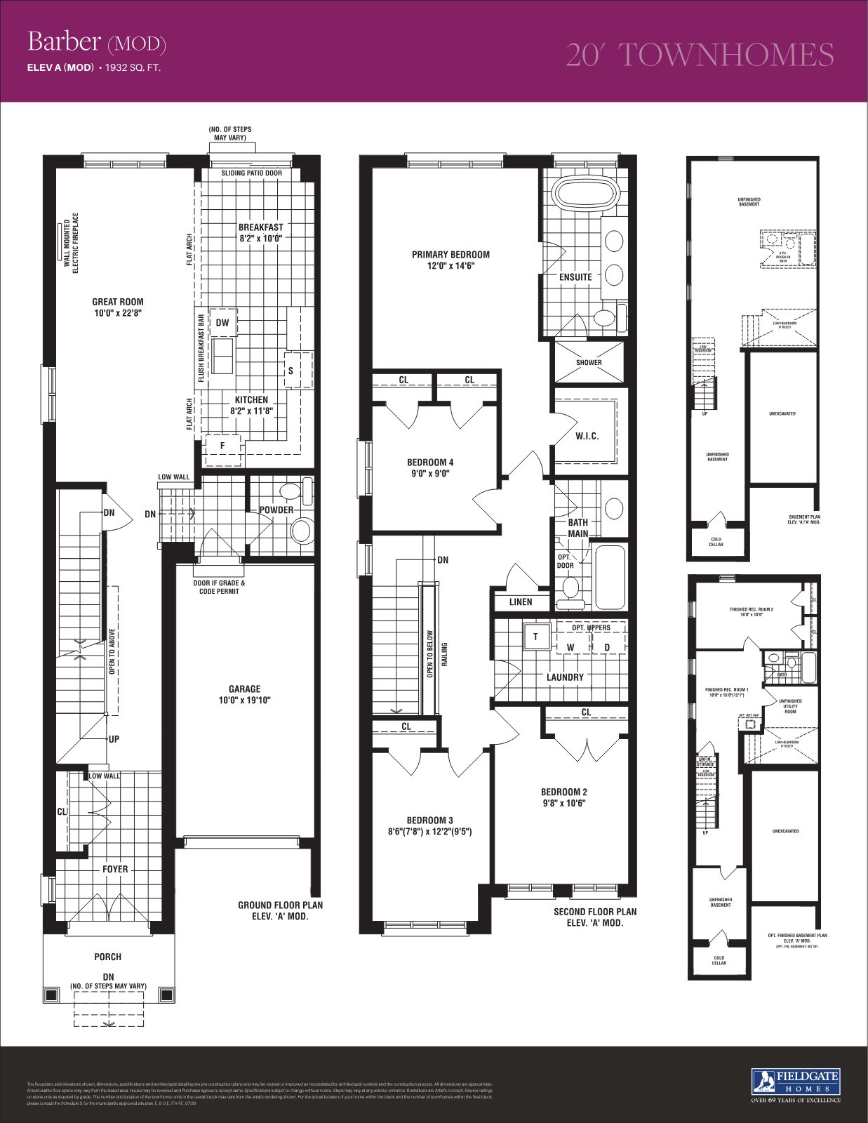 New Kleinburg floor plan layout two