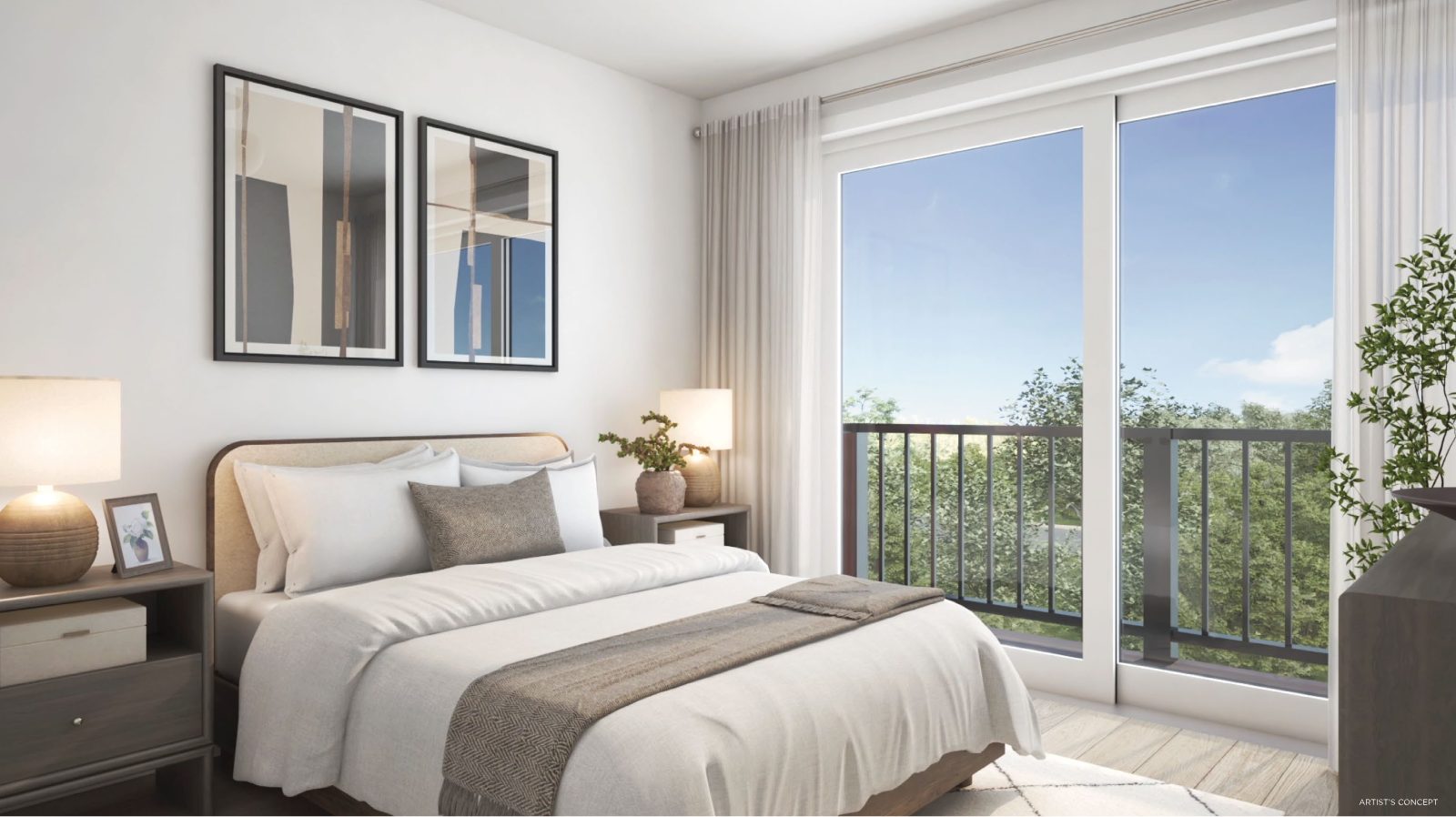 Unionglen townhome exterior rendering, artist's concept 7