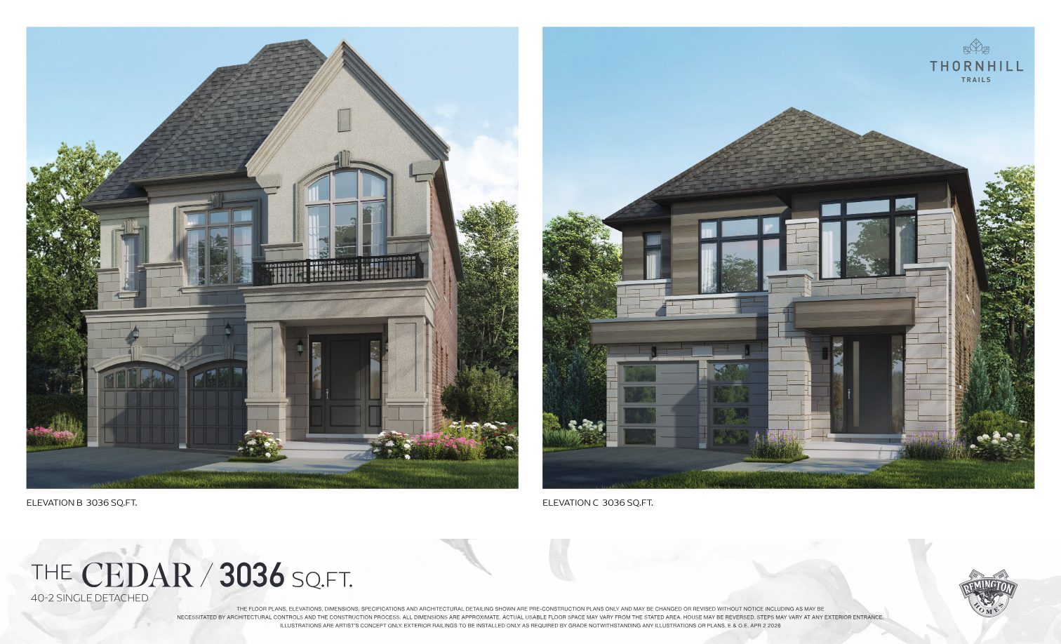 Thornhill Trails detached floor plan page 4