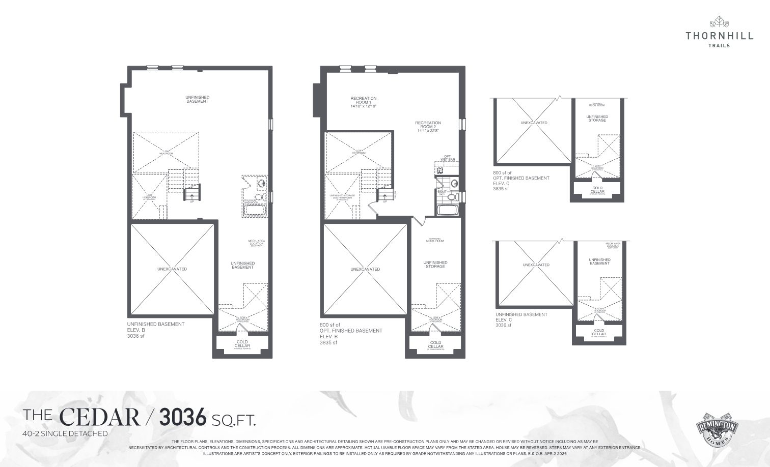 Thornhill Trails detached floor plan page 5