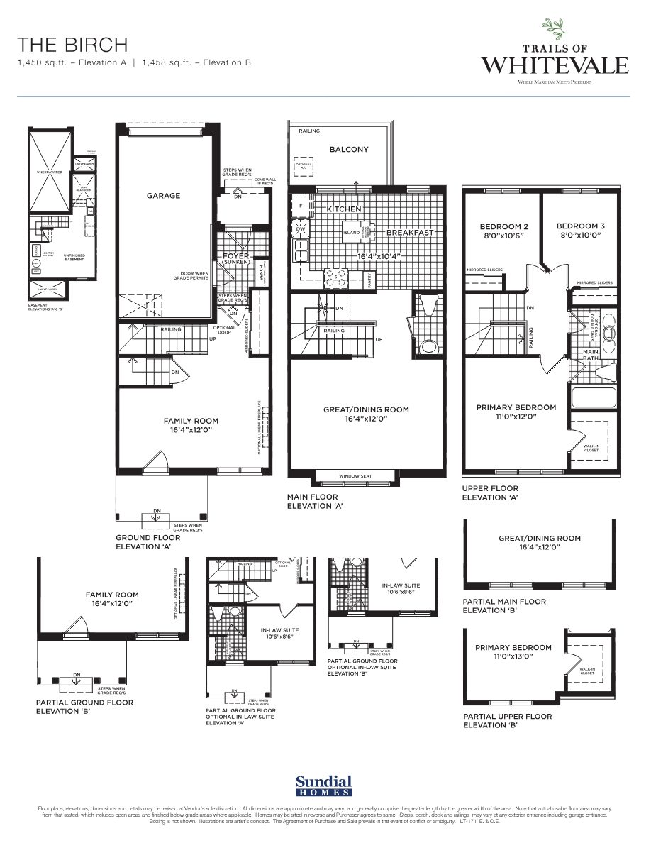 17-foot rear-lane townhome plan page