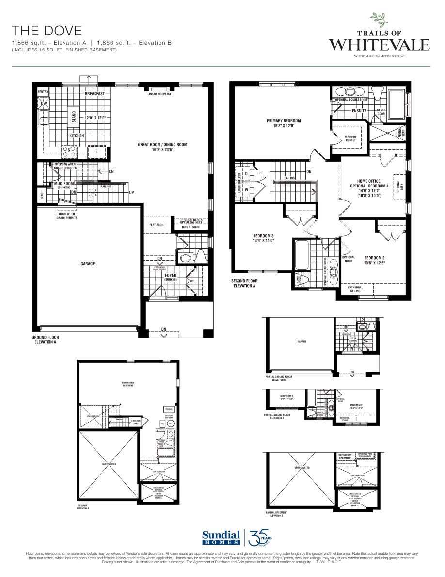 36-foot detached home brochure page