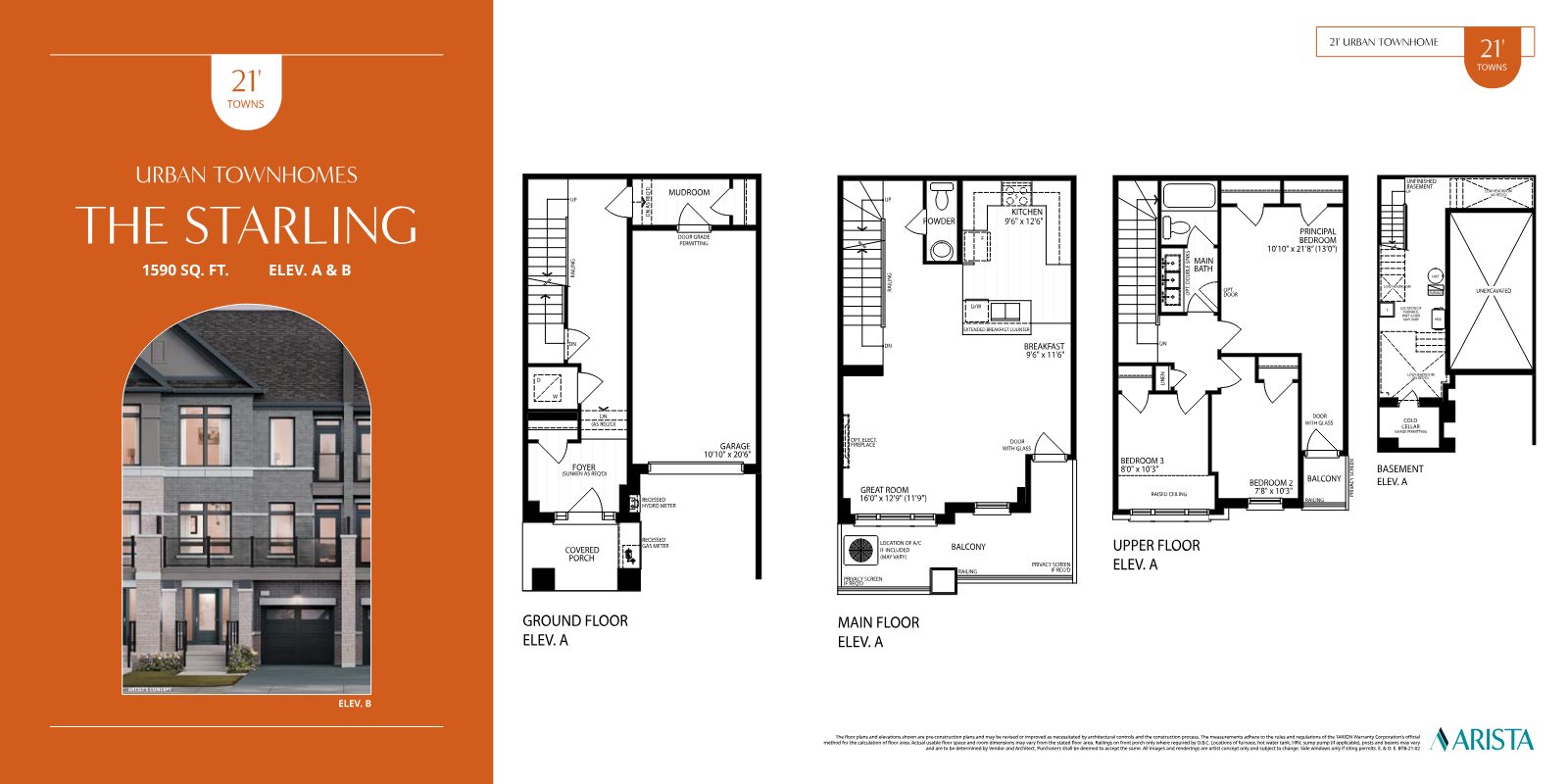 The Starling floor plan at Vellore Trails