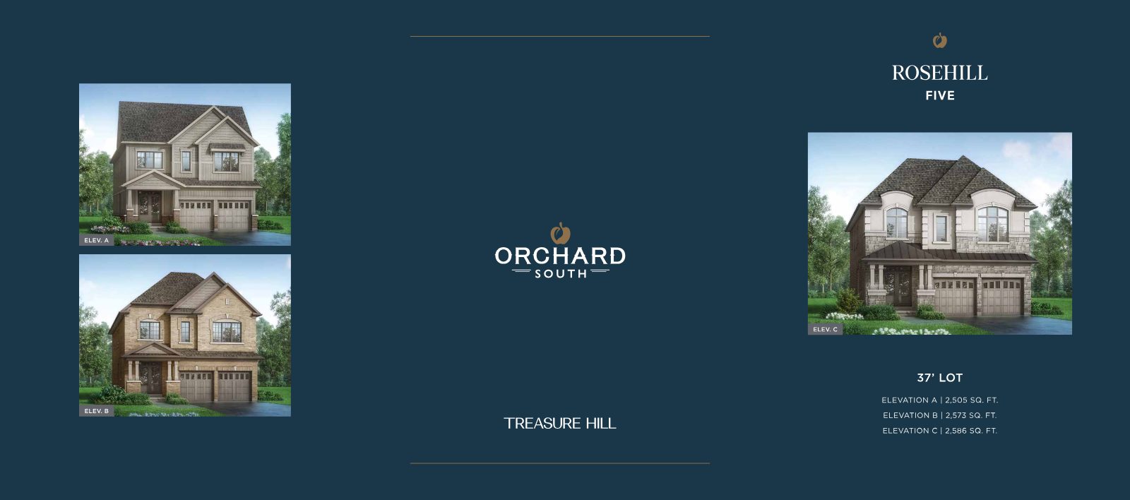 Rosehill 37-foot single family floor plan