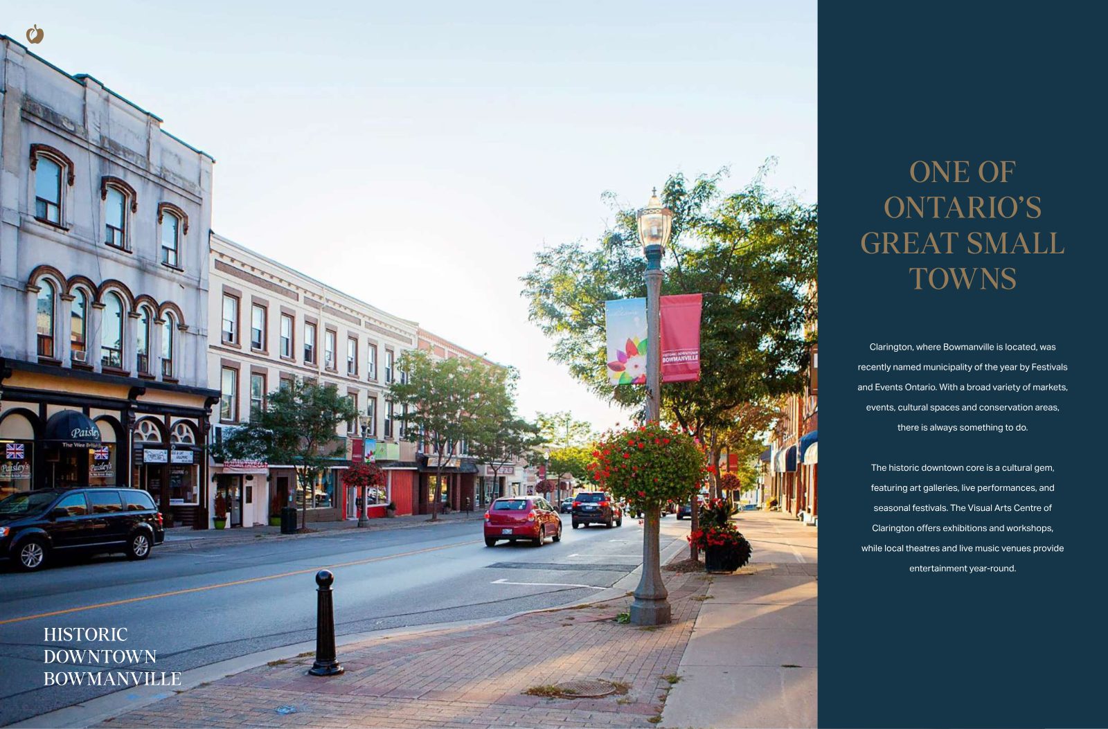 Historic downtown Bowmanville streetscape